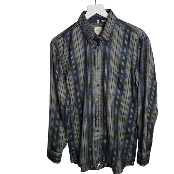 Haupt Germany Men’s Modern Fit Long-sleeve Button-front Shirt M-308 Sz M 15-1/2” - Picture 1 of 7